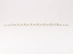 Fijne bewerkte zilveren schakelarmband met howliet afbeelding 2