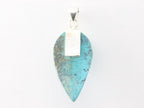 Zilveren hanger met uil op chrysocolla steen afbeelding 3