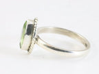 Fijne bewerkte zilveren ring met peridoot afbeelding 2