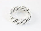 Zware opengewerkte zilveren ring afbeelding 2