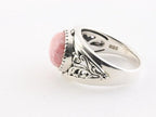 Bewerkte zilveren ring met rhodochrosiet afbeelding 3
