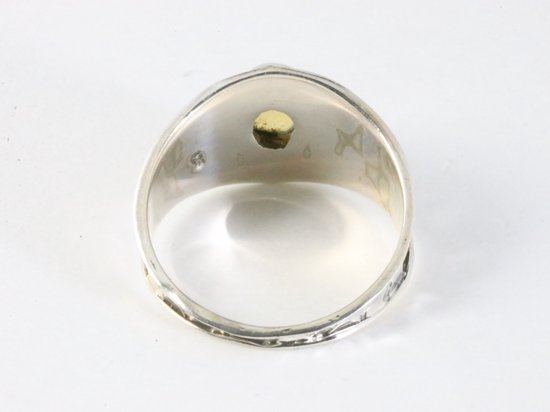 Bewerkte zilveren ring met Ethiopische opaal afbeelding 3