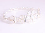 Zilveren armband met regenboog maansteen afbeelding 2