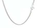 Zilveren hanger met blauwe saffier en marcasiet aan ketting afbeelding 4