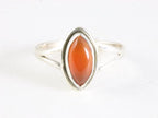 Fijne zilveren ring met carneool afbeelding 4