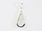 Druppelvormige hoogglans zilveren hanger met welo opaal afbeelding 3
