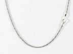 Zilveren hanger met mosagaat aan ketting afbeelding 5
