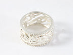 Opengewerkte zilveren ring afbeelding 2