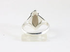Hoogglans zilveren ring met rookkwarts afbeelding 3