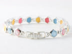 Zilveren armband met veelkleurige schelp afbeelding 3