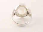 Zware zilveren ring met regenboog maansteen afbeelding 3