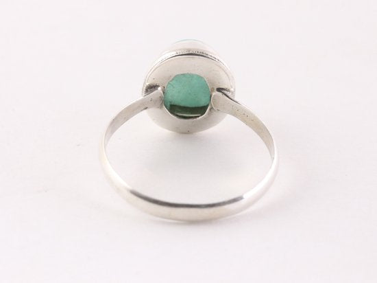 Fijne zilveren ring met amazoniet afbeelding 3