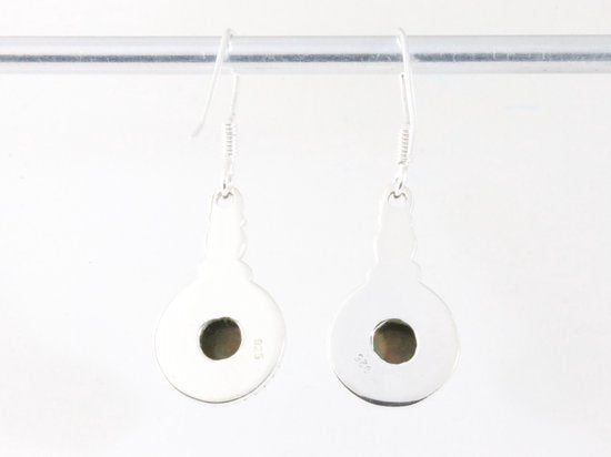 Bewerkte zilveren oorbellen met tijgeroog afbeelding 3