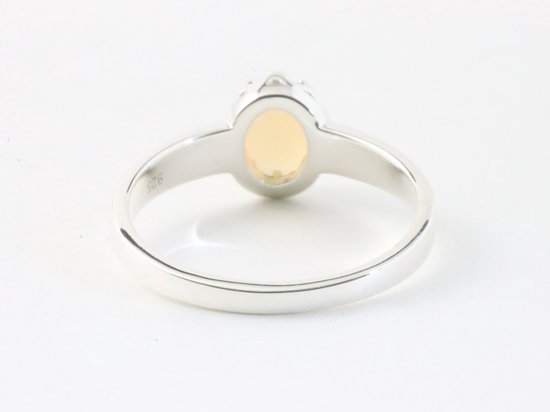 Hoogglans zilveren ring met Ethiopische opaal afbeelding 3