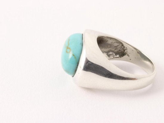 Zilveren ring met turkoois afbeelding 2