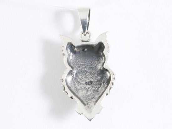Zilveren uil hanger afbeelding 3