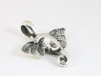 Zilveren olifant hanger aan ketting afbeelding 2
