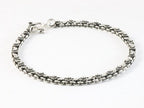 Fijne bewerkte zilveren schakelarmband afbeelding 2