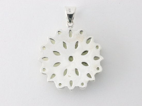 Grote zilveren hanger met citrien afbeelding 3