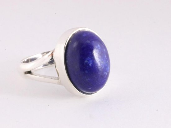 Zilveren ring met lapis lazuli afbeelding 1