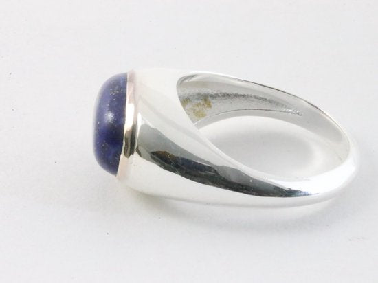 Zilveren ring met lapis lazuli afbeelding 2