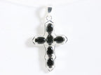 Zilveren kruishanger met onyx afbeelding 4