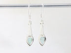 Zilveren oorbellen met aqua chalcedoon afbeelding 2