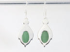 Bewerkte zilveren oorbellen met jade afbeelding 3