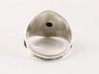 Bewerkte zilveren ring met tijgeroog afbeelding 3