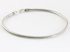 Zilveren snake armband 3 mm. afbeelding 2