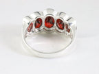 Zilveren ring met granaat afbeelding 3