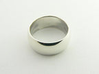 Zware gladde zilveren ring afbeelding 3