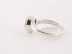 Zilveren ring met blauwe topaas afbeelding 3