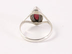 Fijne zilveren ring met granaat afbeelding 3
