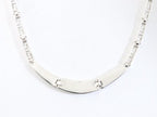 Hoogglans zilveren collier met onyx afbeelding 3