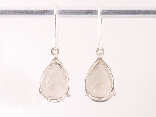 Zilveren oorbellen met rookkwarts afbeelding 3