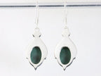 Bewerkte zilveren oorbellen met malachiet afbeelding 3