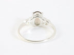 Fijne hoogglans ziveren ring met rookkwarts afbeelding 3