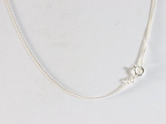 Zilveren vlinder hanger met Australische opaal aan ketting afbeelding 5