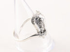 Fijne zilveren olifant ring afbeelding 4