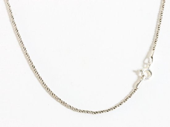 Zilveren hanger met tijgeroog en citrien aan ketting afbeelding 5