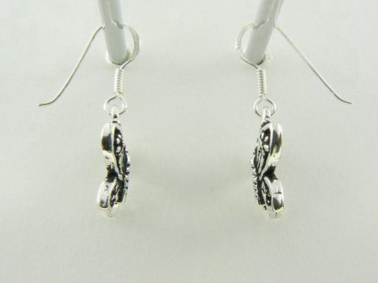 Zilveren vlindervormige oorbellen afbeelding 4