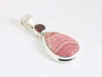 Zilveren hanger met rhodochrosiet en granaat afbeelding 2