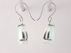 Zilveren oorbellen met aqua chalcedoon afbeelding 2