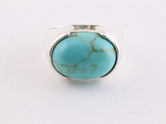 Zilveren ring met turkoois afbeelding 2