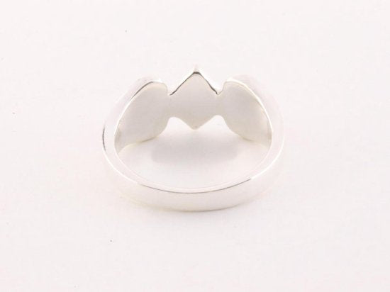 Zilveren ring met roze parelmoer afbeelding 4