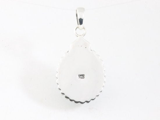 Bewerkte zilveren hanger met Australische opaal afbeelding 3