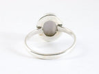 Fijne zilveren ring met blauwe lace agaat afbeelding 3