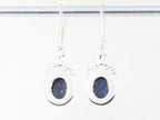 Bewerkte zilveren oorbellen met lapis lazuli afbeelding 2