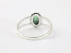 Fijne opengewerkte zilveren ring met abalone schelp afbeelding 3